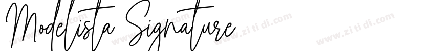 Modelista Signature字体转换